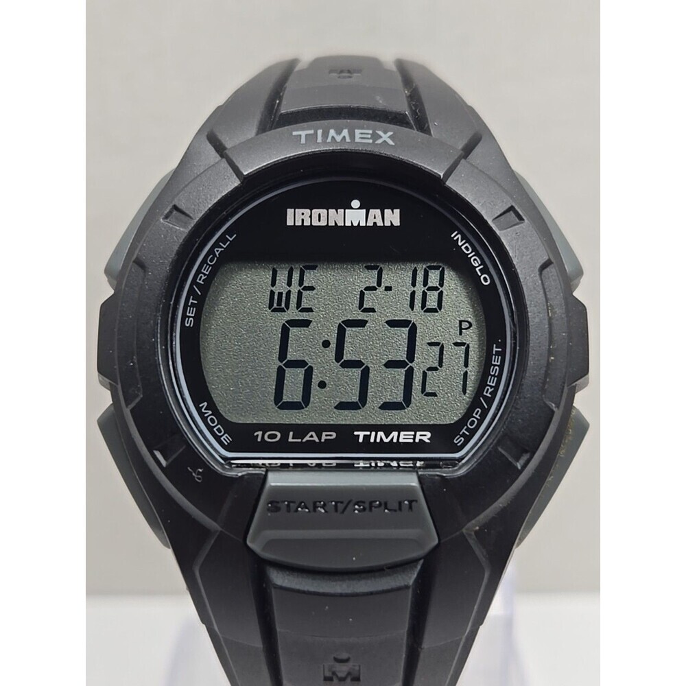 Timex Ironman Essential 10 Lap Timer Indiglo 100m Digital Mens Watch New Battery - Picture 4 of 11